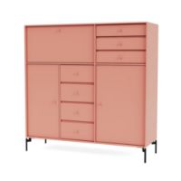 Billede af Montana Mega 201802 Skænk med ben 115,2x38 cm - 151 Rhubarb / Black