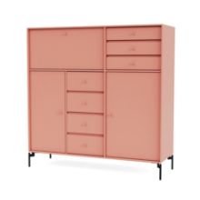 Billede af Montana Mega 201802 Skænk med ben 115,2x38 cm - 151 Rhubarb / Black