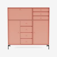 Billede af Montana Mega 201802 Skænk med ben 115,2x38 cm - 151 Rhubarb / Black