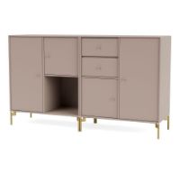 Billede af Montana Selection Couple Skænk med ben 139,2x69,6x38 cm - 137 Mushroom / Brass