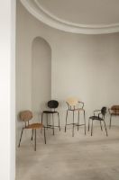 Billede af Sibast Furniture Piet Hein Bar Chair SH: 65 cm Black - Oiled Oak/Solid Black