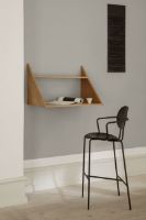 Billede af Sibast Furniture Piet Hein Bar Chair w. Armrest SH: 65 cm - Black Oak/Solid Black