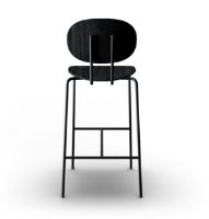 Billede af Sibast Furniture Piet Hein Bar Chair SH: 75 cm Black - Black Oak