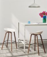 Billede af HAY AAS 32 Barstol High SH: 75 cm - Lacquered Walnut Veneer/White 
