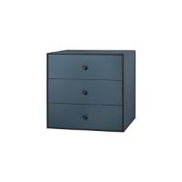 Billede af Audo Copenhagen Frame 49 49x49 cm inkl. 3 Skuffer - Fjord