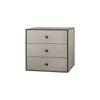 Billede af Audo Copenhagen Frame 49 49x49 cm inkl. 3 skuffer - Sand