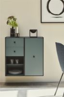 Billede af Audo Copenhagen Frame 70 70x35 cm inkl. 2 Hylder - Sortbejdset Ask