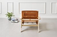 Billede af Duus & Møller Serengeti Lænestol SH: 32,6 cm - Massiv Eg/Cognac