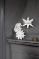 Billede af Watt & Veke Karla Papirtopstjerne Ø: 18 cm - Hvid OUTLET