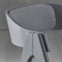 Billede af Findahl by Hammel METTE Spisebordsstol M. Rygpolstring SH: 45 cm - Grafitlakeret Bøg/Corsica30