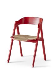 Billede af Findahl by Hammel METTE Spisebordsstol SH: 45 cm - Rødlakeret Bøg/Natur