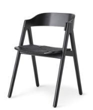 Billede af Findahl by Hammel METTE Spisebordsstol SH: 45 cm - Sortlakeret Bøg/Sort