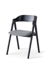 Billede af Findahl by Hammel Mette Stol SH: 45 cm - Sortbehandlet Bøg / Corsica30 