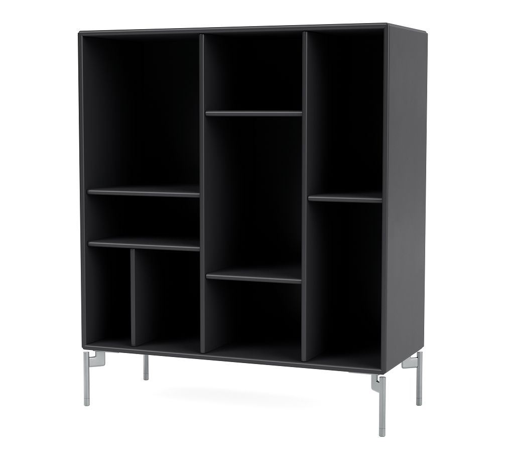 Billede af Montana Selection Compile Reol med ben 69,6x69,6x30 cm - 04 Anthracite / Chrome