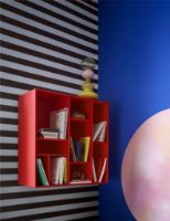 Billede af Montana Selection Compile Reol med ben 69,6x69,6x30 cm - 04 Anthracite / Chrome