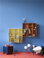 Billede af Montana Selection Compile Reol med ben 69,6x69,6x30 cm - 04 Anthracite / Chrome