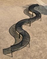 Billede af HAY Palissade Park Bench Incl. Middle Leg L: 218 cm - Anthracite