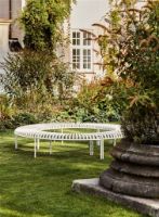 Billede af HAY Palissade Park Bench Incl. Middle Leg L: 218 cm - Sky Grey 