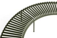 Billede af HAY Palissade Park Bench Incl. Middle Leg L: 218 cm - Olive  