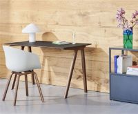 Billede af HAY CPH 90 Desk 130x65x74cm - Lacquered Solid Walnut/Lacquered Walnut Veneer