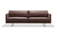 Billede af Søren Lund SL 286 2,5 Pers. Sofa L: 215 cm - Teak Genova Læder/Stål Sokkel K16