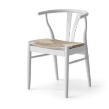 Billede af Findahl by Hammel FREJA Spisebordsstol SH: 46 cm - Hvidlakeret Bøg/Natur