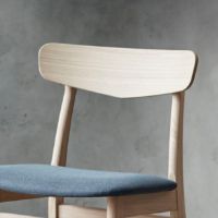 Billede af Findahl by Hammel Mosbøl Stol SH: 47 cm - Sæbebehandlet Eg / Melange 60004