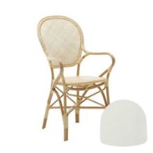 Billede af Sika-Design Hynde til Rossini & Isabell Stol 43x45 cm - B450 Tempotest White 