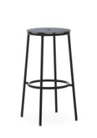 Billede af Normann Copenhagen Circa Barstol H: 75 cm - Sort Aluminium