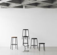 Billede af Normann Copenhagen Circa Barstol H: 75 cm - Sort Aluminium