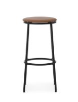 Billede af Normann Copenhagen Circa Barstol Polstret H: 75 cm - Ultra Læder Brandy 41574