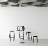 Billede af Normann Copenhagen Circa Barstol Polstret H: 75 cm - Ultra Læder Brandy 41574