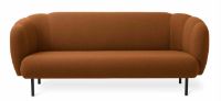 Billede af Warm Nordic Cape 3 Seater W Stitches Sofa L: 200 cm - Terracotta
