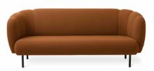 Billede af Warm Nordic Cape 3 Seater W Stitches Sofa L: 200 cm - Terracotta
