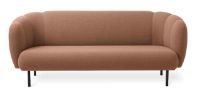 Billede af Warm Nordic Cape 3 Seater W Stitches Sofa L: 200 cm - Fresh Peach 