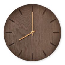 Billede af Hemverk Vægur Ø: 38 cm – Dark Oak/Gold