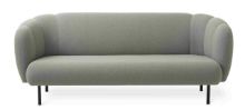 Billede af Warm Nordic Cape 3 Seater W Stitches Sofa L: 200 cm - Mint Grey