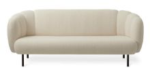 Billede af Warm Nordic Cape 3 Seater W Stitches Sofa L: 200 cm - Cream 