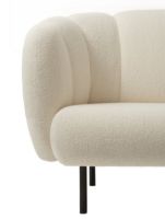 Billede af Warm Nordic Cape 3 Seater W Stitches Sofa L: 200 cm - Cream 