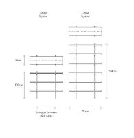 Billede af HANDVÄRK FURNITURE Phantom Shelving System Small H: 104 cm - Grå