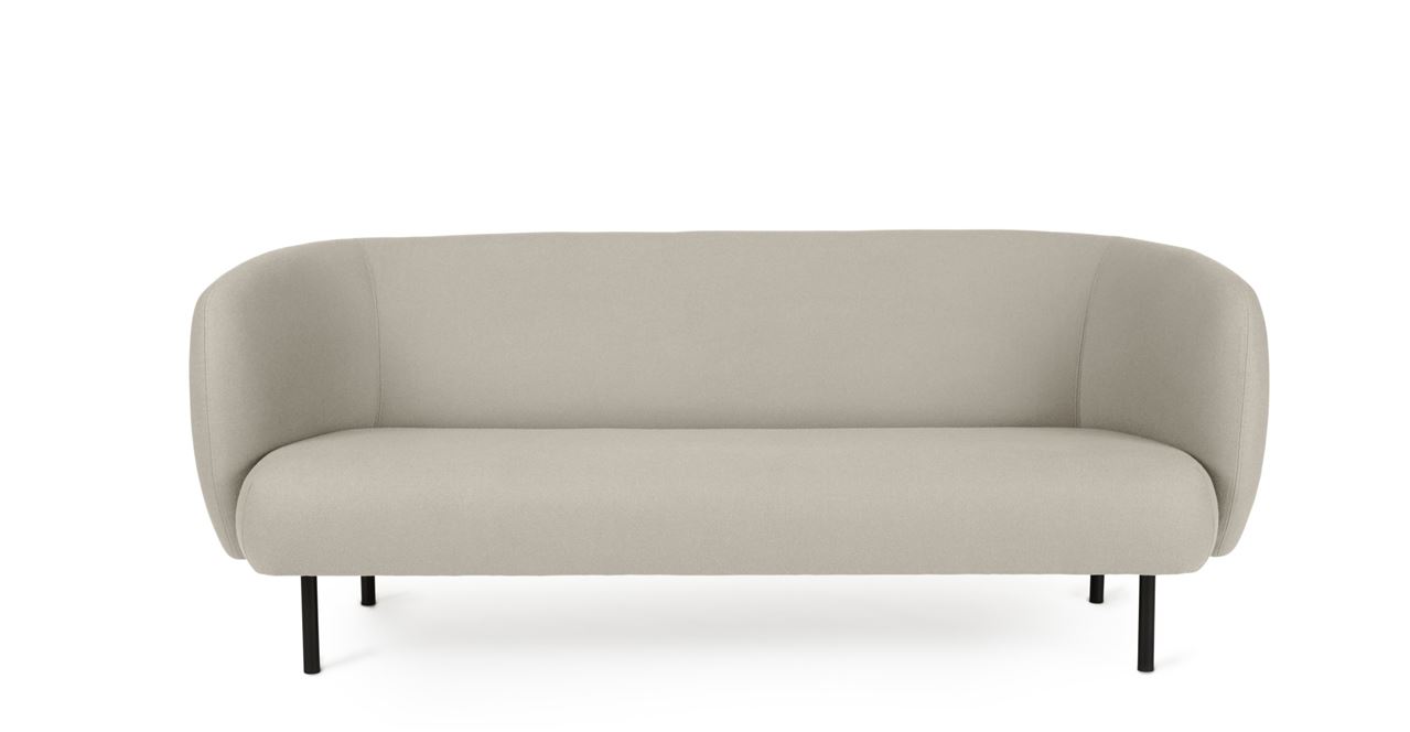 Billede af Warm Nordic Cape 3 Seater Sofa L: 200 cm - Pearl Grey