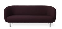 Billede af Warm Nordic Cape 3 Seater Sofa L: 200 cm - Dark Bordeaux 