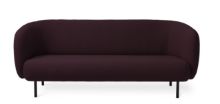 Billede af Warm Nordic Cape 3 Seater Sofa L: 200 cm - Dark Bordeaux 