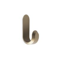 Billede af Normann Copenhagen Curve Mini Knager 2 stk H: 5,8 cm - Mat Guld 