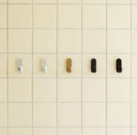 Billede af Normann Copenhagen Curve Mini Knager 2 stk H: 5,8 cm - Sølv 