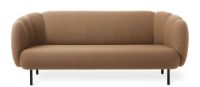 Billede af Warm Nordic Cape 3 Seater W Stitches Sofa L: 200 cm - Latte