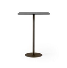 Billede af &Tradition In Between SK21 Bar Table 60x70 cm - Black Fenix Nano Laminate/Bronzed Base