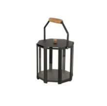 Billede af Cane-line Outdoor Lightlux Lanterne m. Hank Ekstra Lille H: 26 cm - Lava Grey Aluminium/Teak