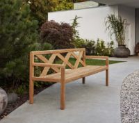 Billede af Cane-line Outdoor Grace 3 Pers. Bænk L: 210 cm - Teak
