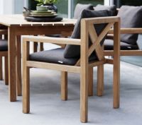 Billede af Cane-line Outdoor Grace Stol SH: 45 cm - Teak